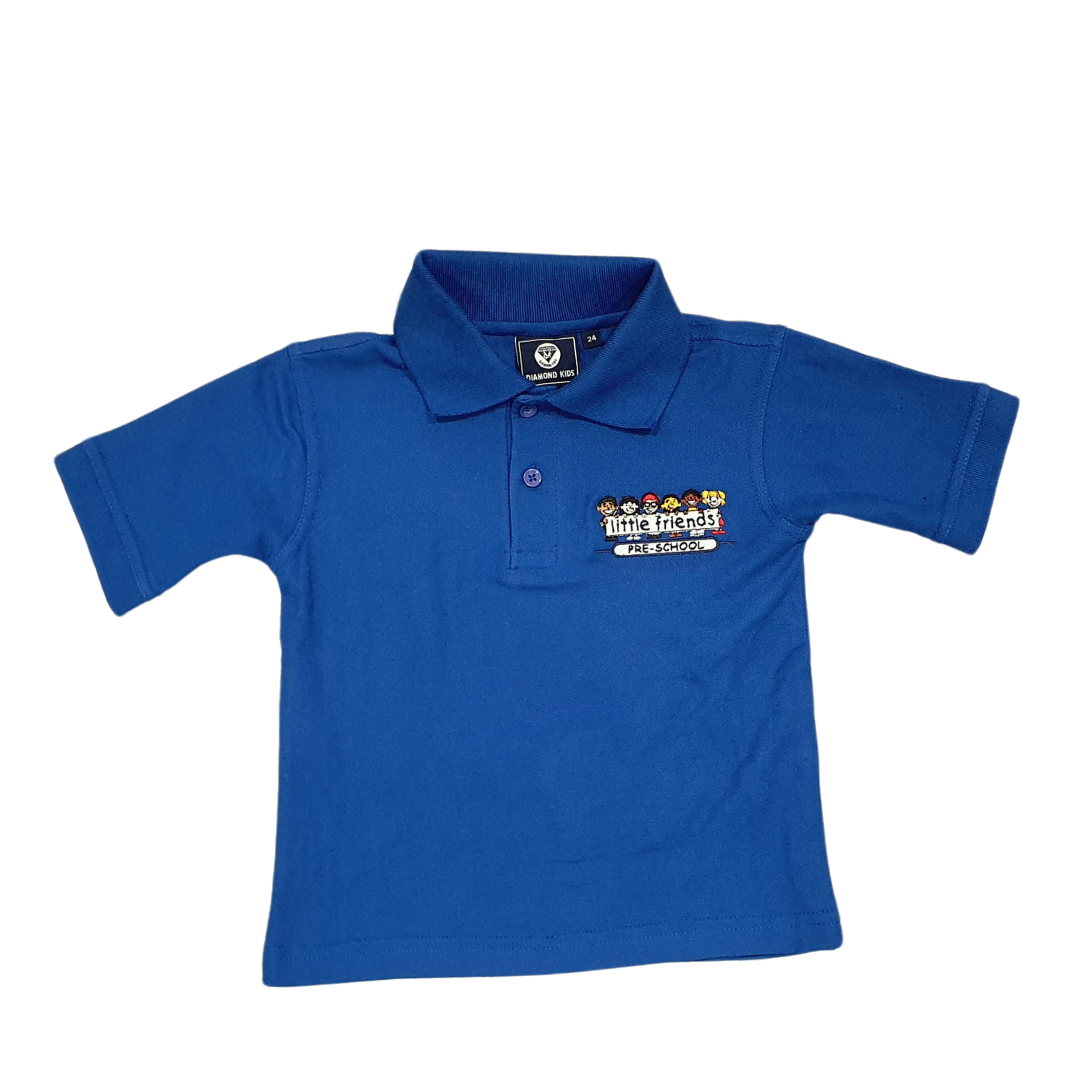 Little Friends Pre-School Polo Royal Blue