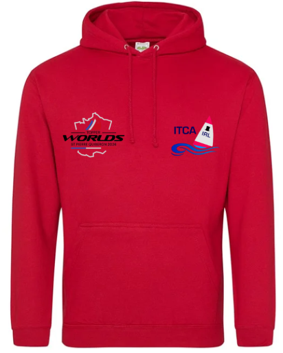 Topper Ireland Red hoodie (2 Logos)