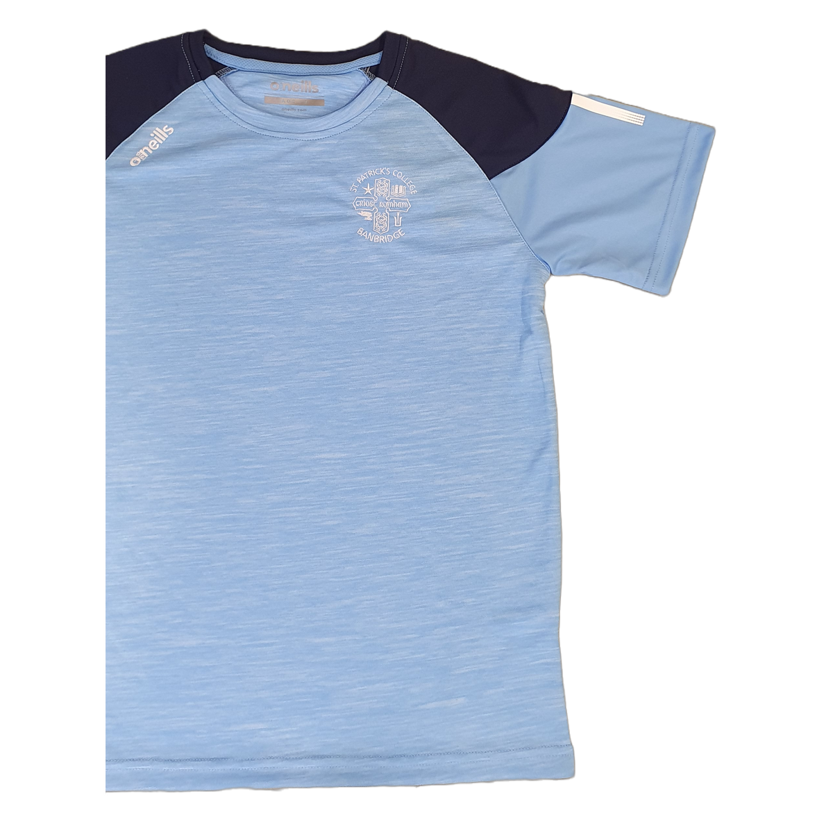 St Patrick's College Banbridge PE T-Shirt Sky Blue/Navy