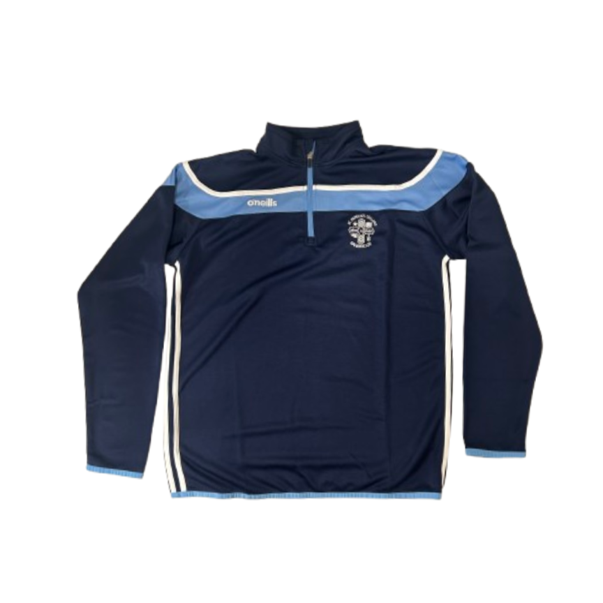 St Patricks 1/4 Zip Old Blue